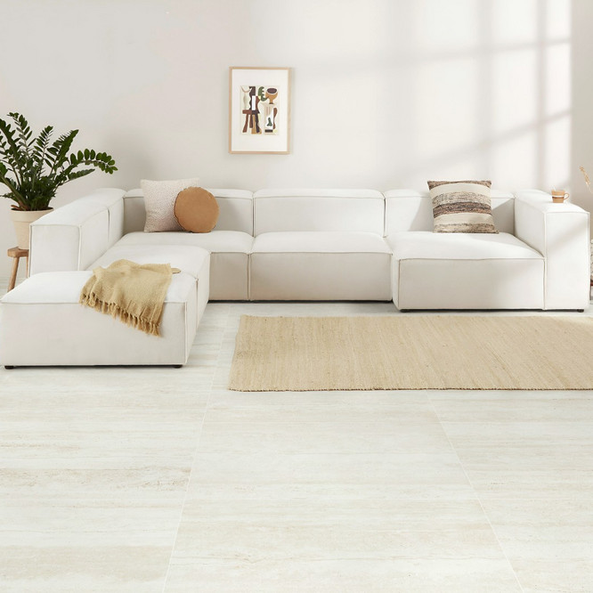 керамогранит напольный Travertino beige mat 600*1200