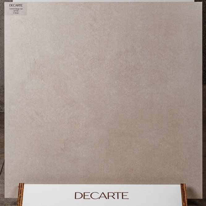 керамогранит матовый Cement beige 600*600