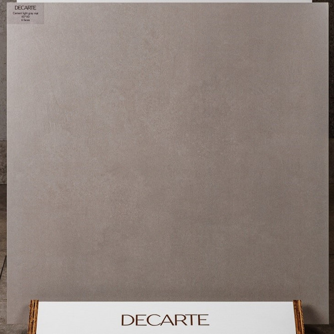 керамогранит матовый Cement light gray 600*600